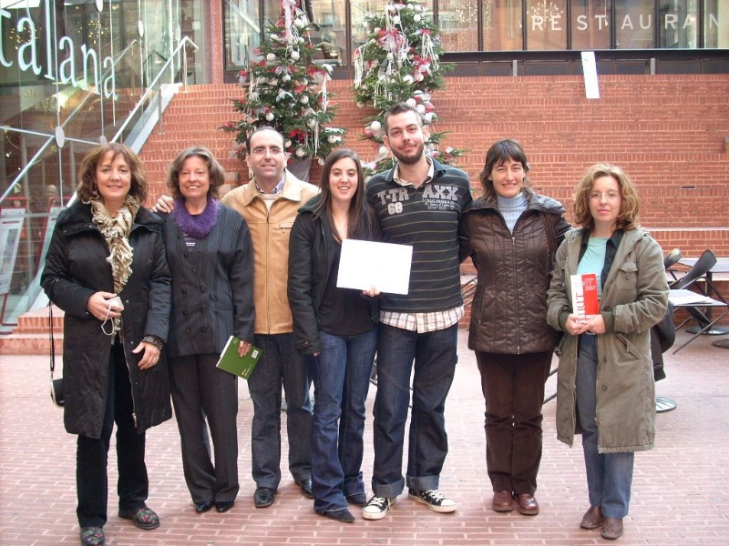 La Sra. Directora amb l'equip guañador